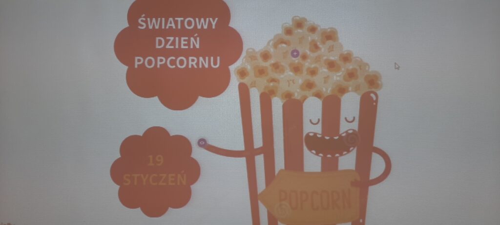 napis św3iatowy dzień popcornu